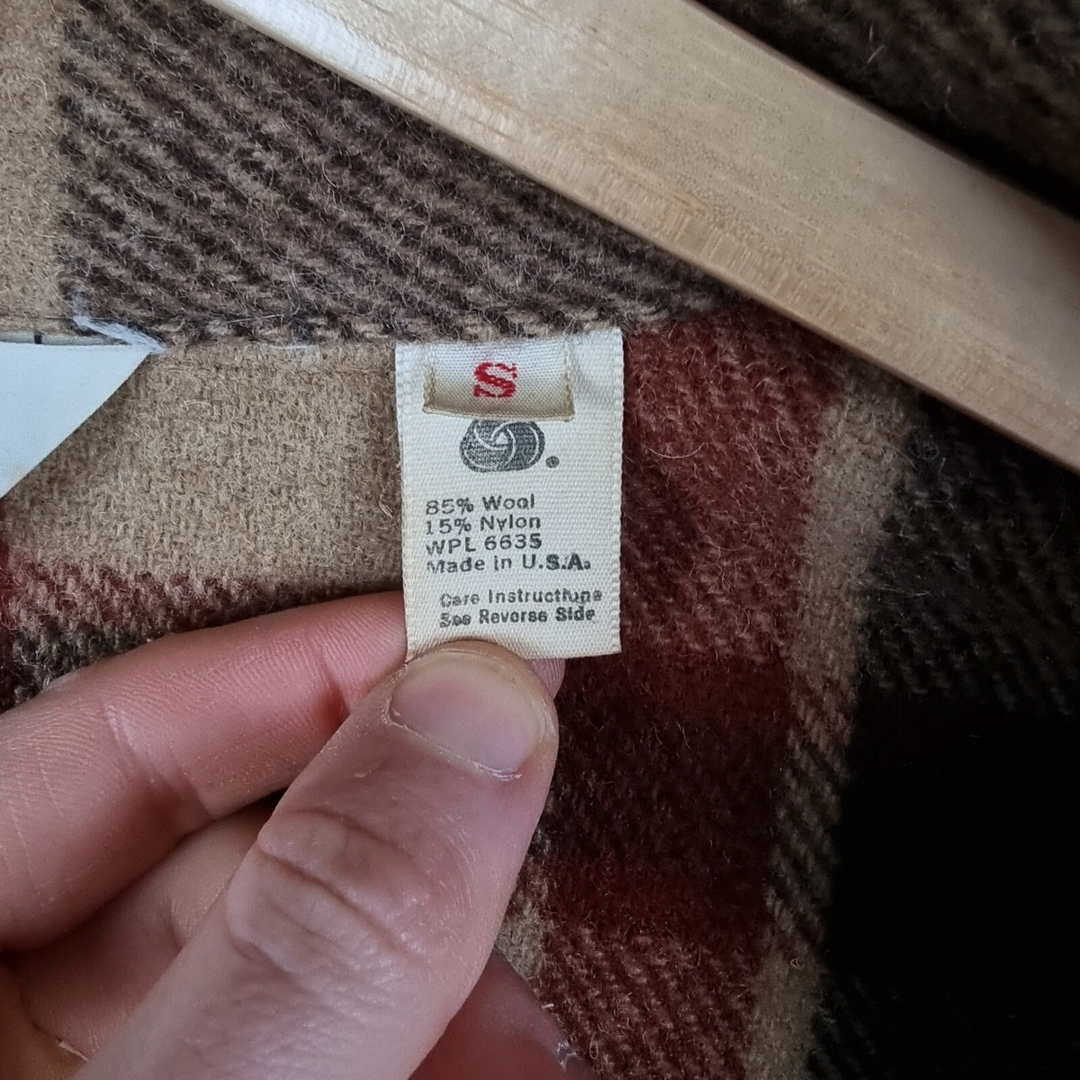 Vintage WOOLRICH Jacket Mens S Small Flannel Wool Mackinaw Shacket USA 70s 80s