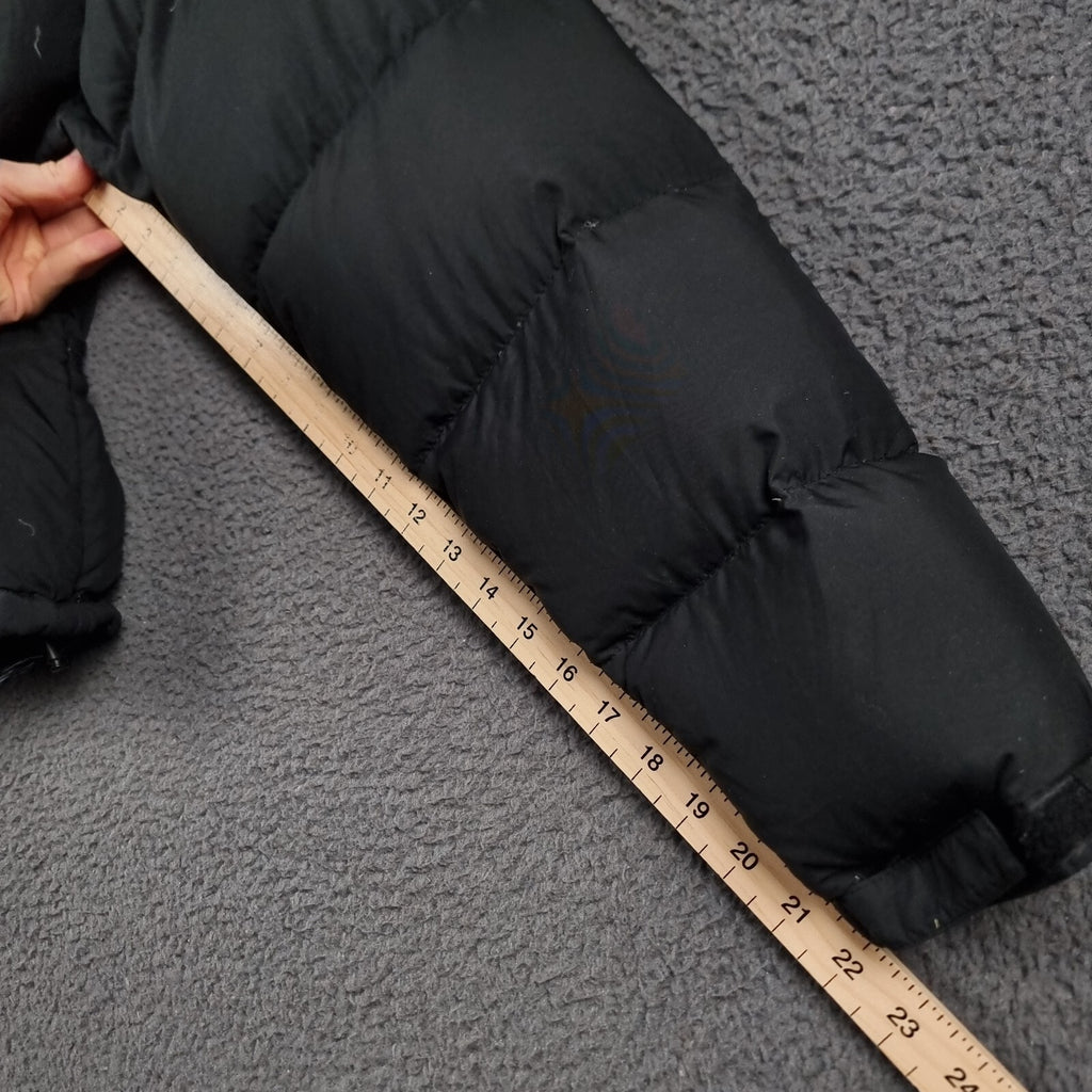 Vintage THE NORTH FACE Jacket Womens XL Black 600 Goose Down Puffer Coat