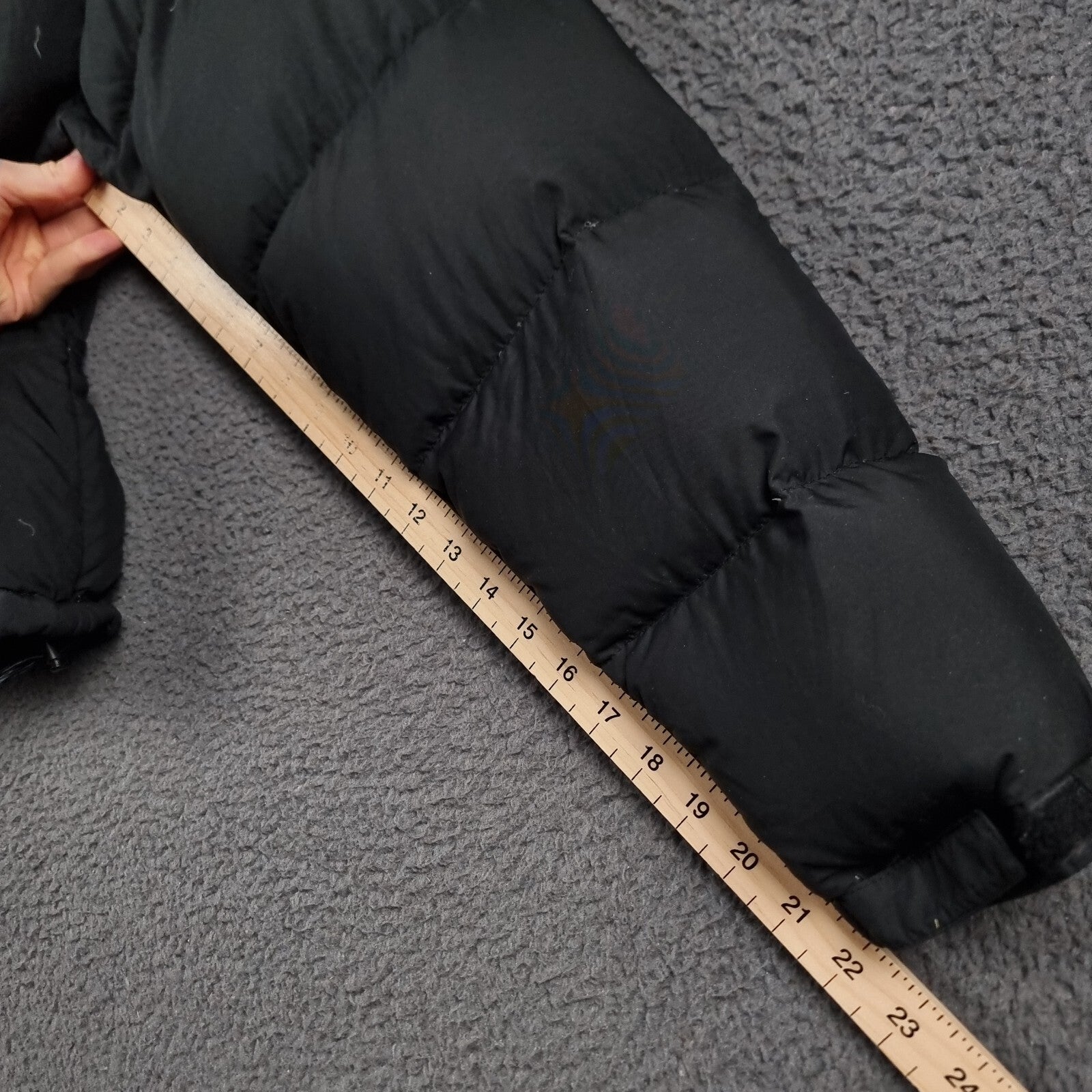 Vintage THE NORTH FACE Jacket Womens XL Black 600 Goose Down Puffer Coat