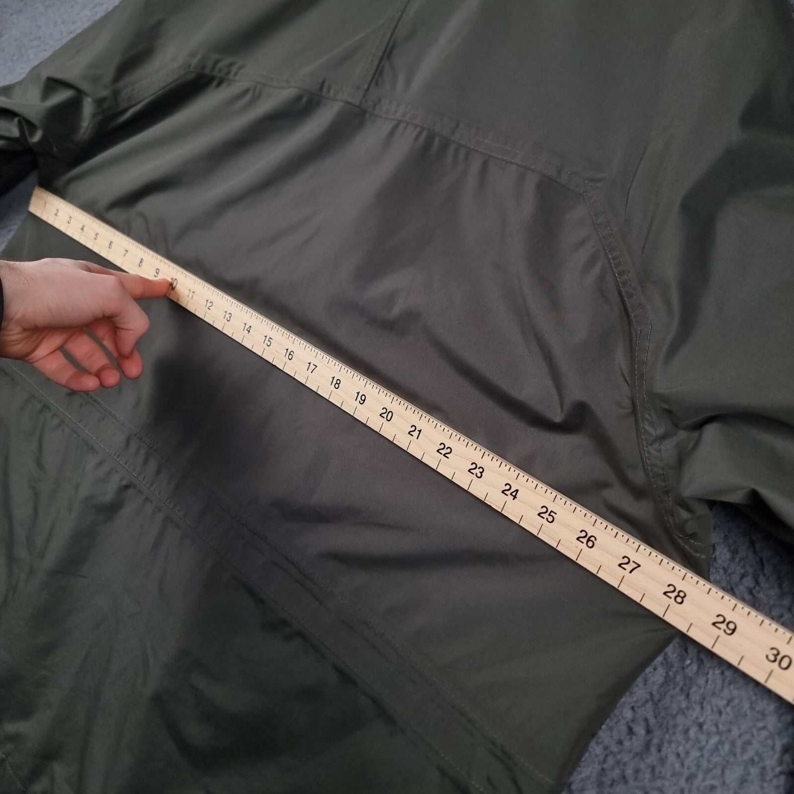 Vintage PAUL R SMITH Jacket Mens 28 2XL 3XL Grey Waterproof Rain Coat Hooded