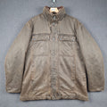 MARLBORO CLASSICS Jacket Mens XL Brown Wax Look Blanket Lined Ranch Field Coat