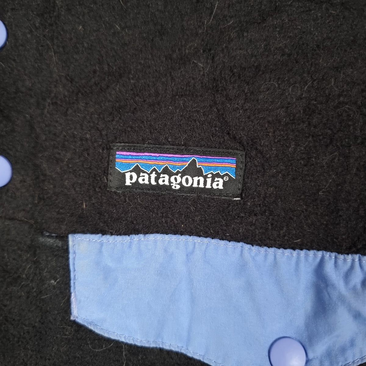 PATAGONIA Synchilla Snap-T Fleece Womens S Black Lightweight Pullover Jumper