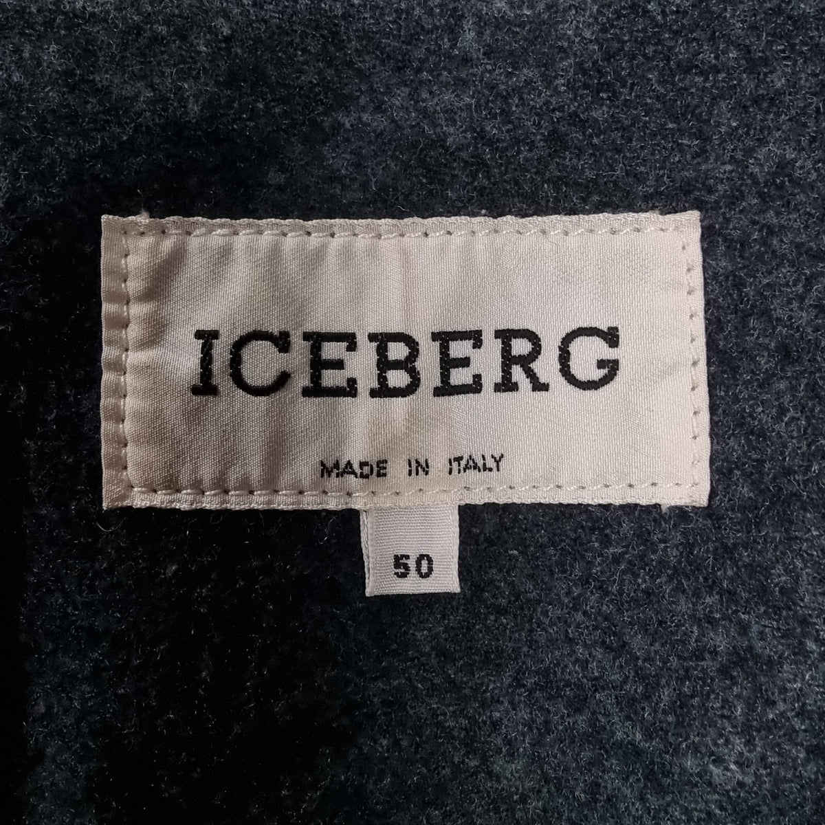 Vintage ICEBERG Leather Jacket Mens L Large 40 Brown Shearling Collar Wool Lined