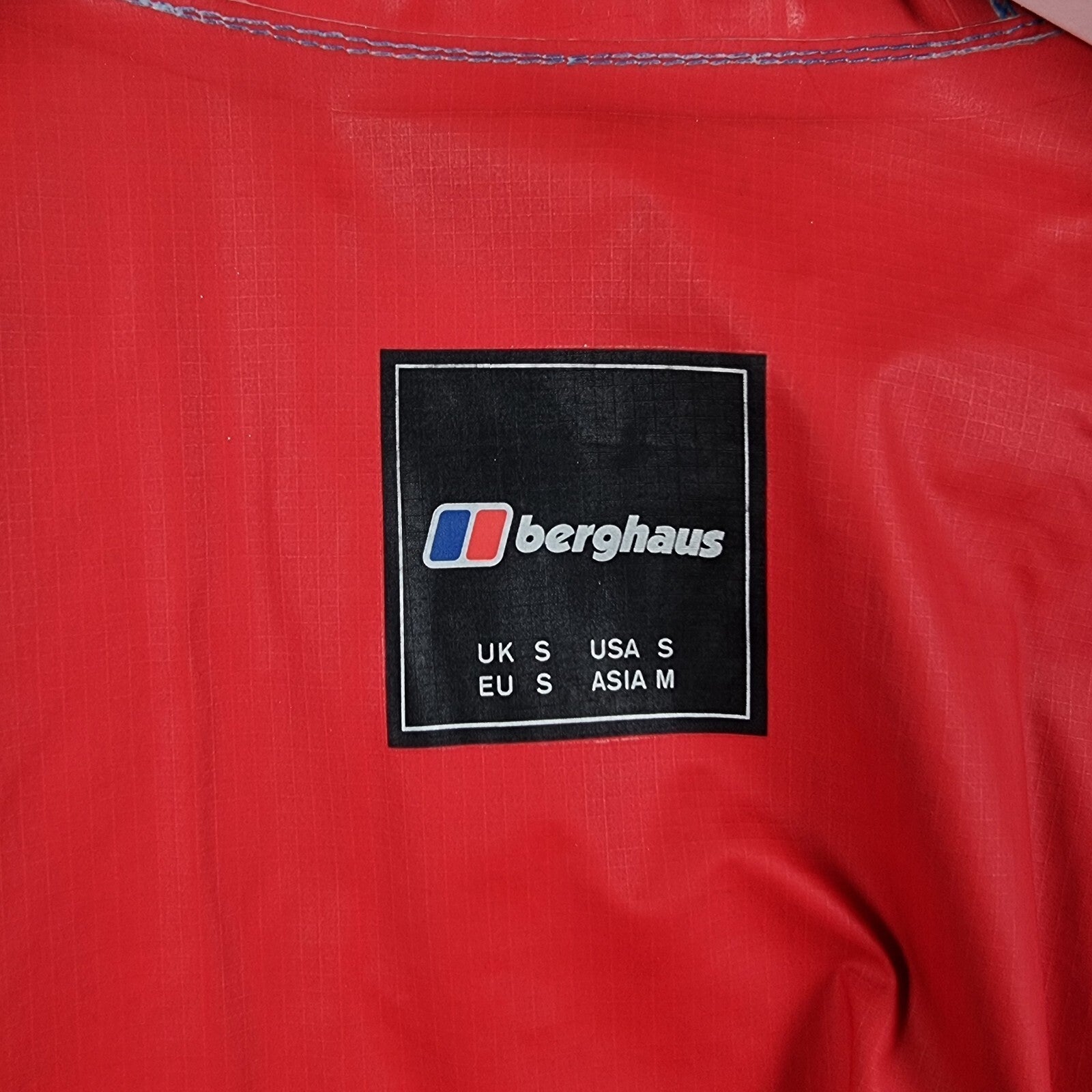 BERGHAUS Jacket Mens S Small Blue Stormcloud Hydroshell Waterproof Rain Coat
