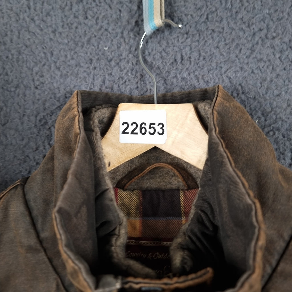 MARLBORO CLASSICS Jacket Mens 3XL Brown Wax Waxed Ranch Field Coat Utility Lined
