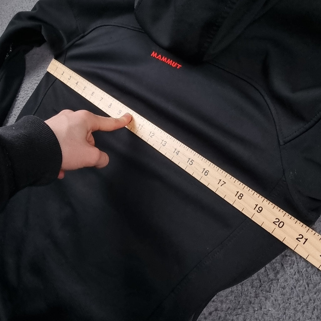 MAMMUT Jacket Mens M Medium Black Ultimate Hoody Windstopper Softshell Hooded