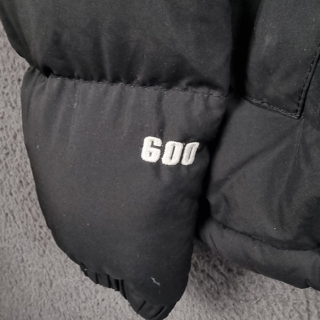 Vintage THE NORTH FACE Jacket Womens XL Black 600 Goose Down Puffer Coat