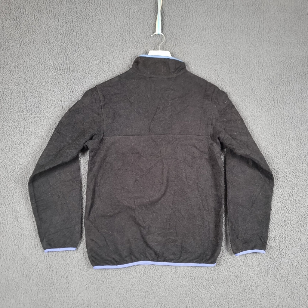 PATAGONIA Synchilla Snap-T Fleece Womens S Black Lightweight Pullover Jumper