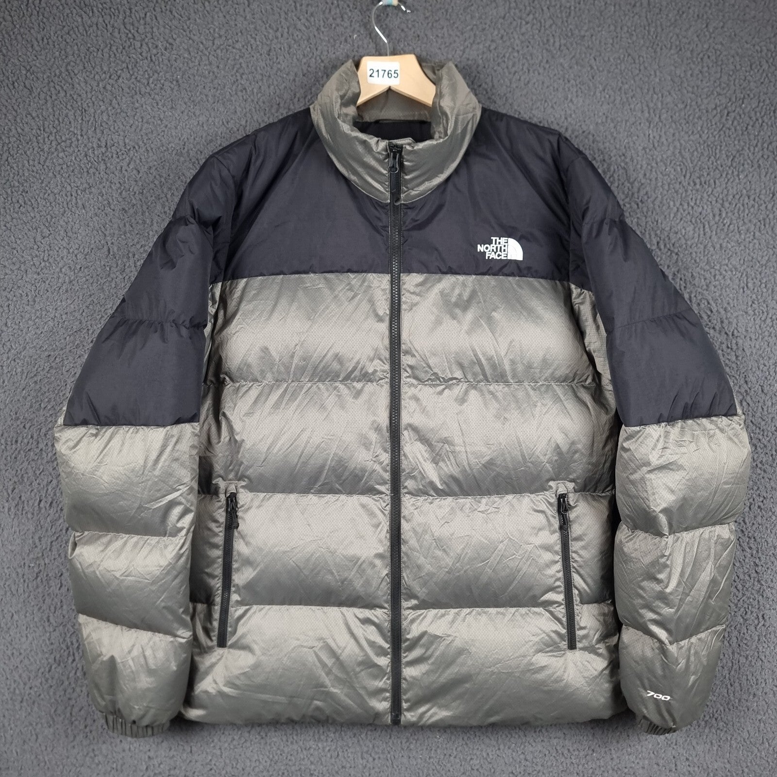 THE NORTH FACE Diablo 2.0 Jacket Mens M Medium Grey Black 700 Down Puffer
