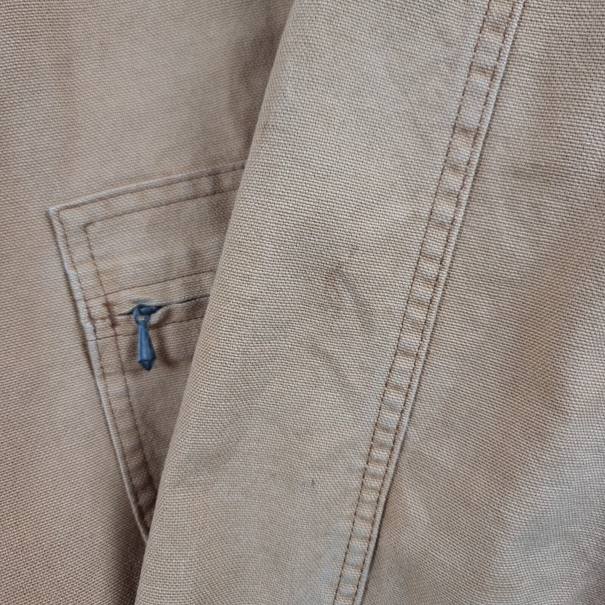 Vintage LL Bean Jacket Mens XL Tall Brown Field Coat Barn Hunting Chore 80s