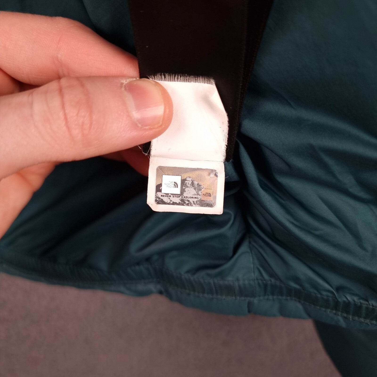 THE NORTH FACE Jacket Womens M Medium Green Black Saikuru Puffer Insulated Zip