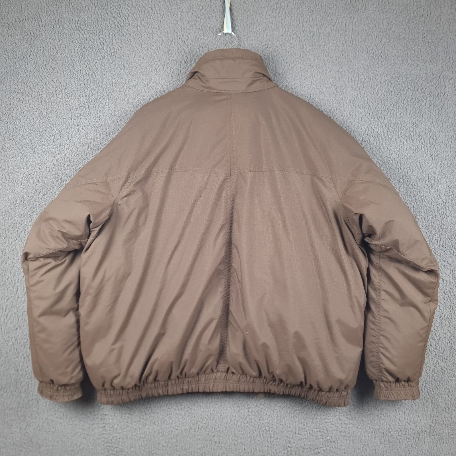 Columbia Jacket Mens 2XL Brown Down Fill Waterproof Puffer Bomber Multi Pocket