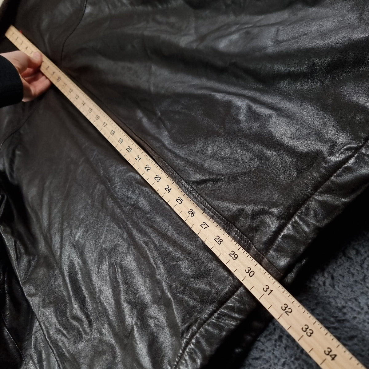 Vintage ICEBERG Leather Jacket Mens L Large 40 Brown Shearling Collar Wool Lined