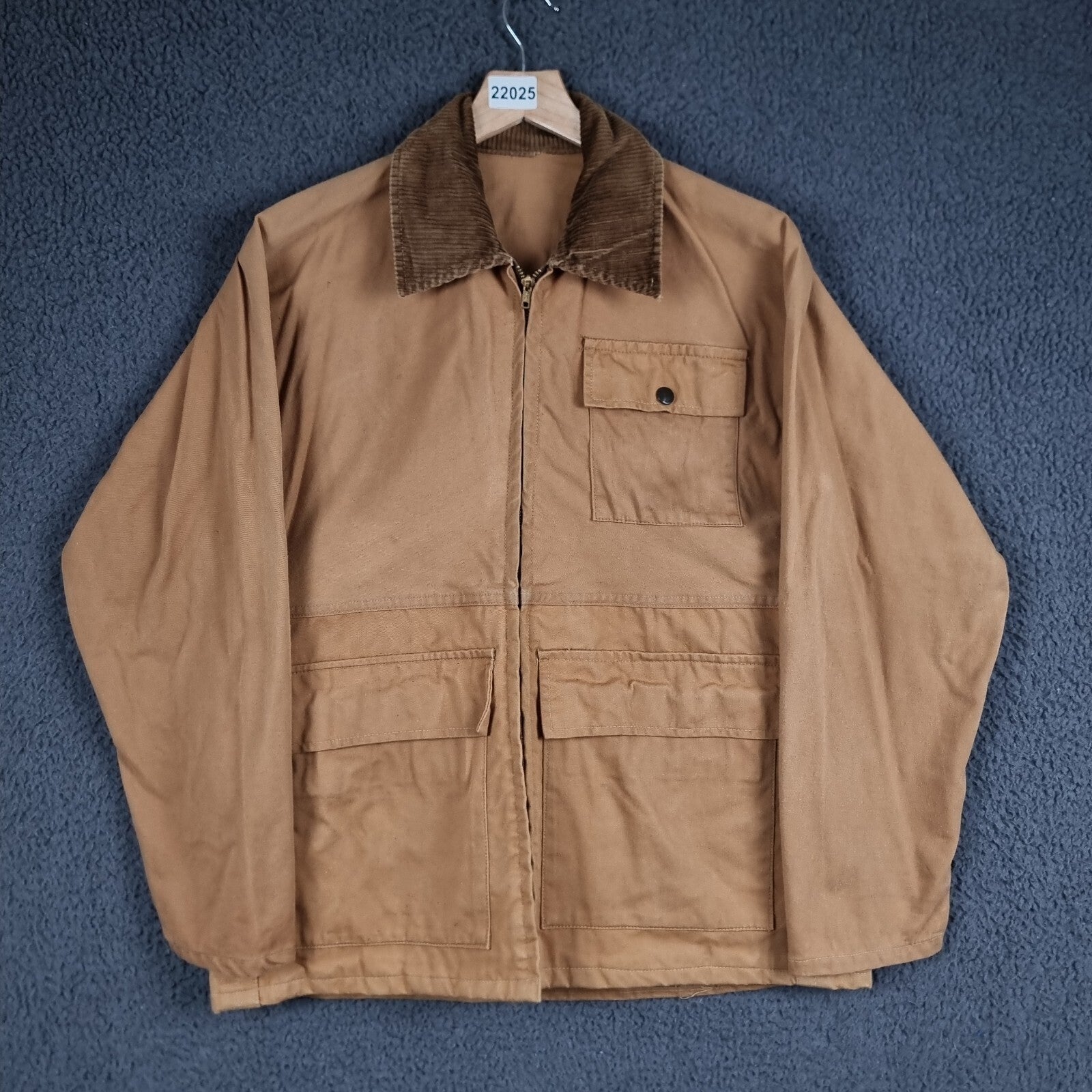 Vintage IDEAL Jacket Mens M Medium 60s 70s USA TALON Duck Hunting Field Coat