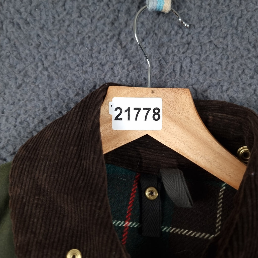 Vintage BARBOUR Northumbria Jacket Mens L C42 A400 Sage Wax Waxed Coat 80s 1987