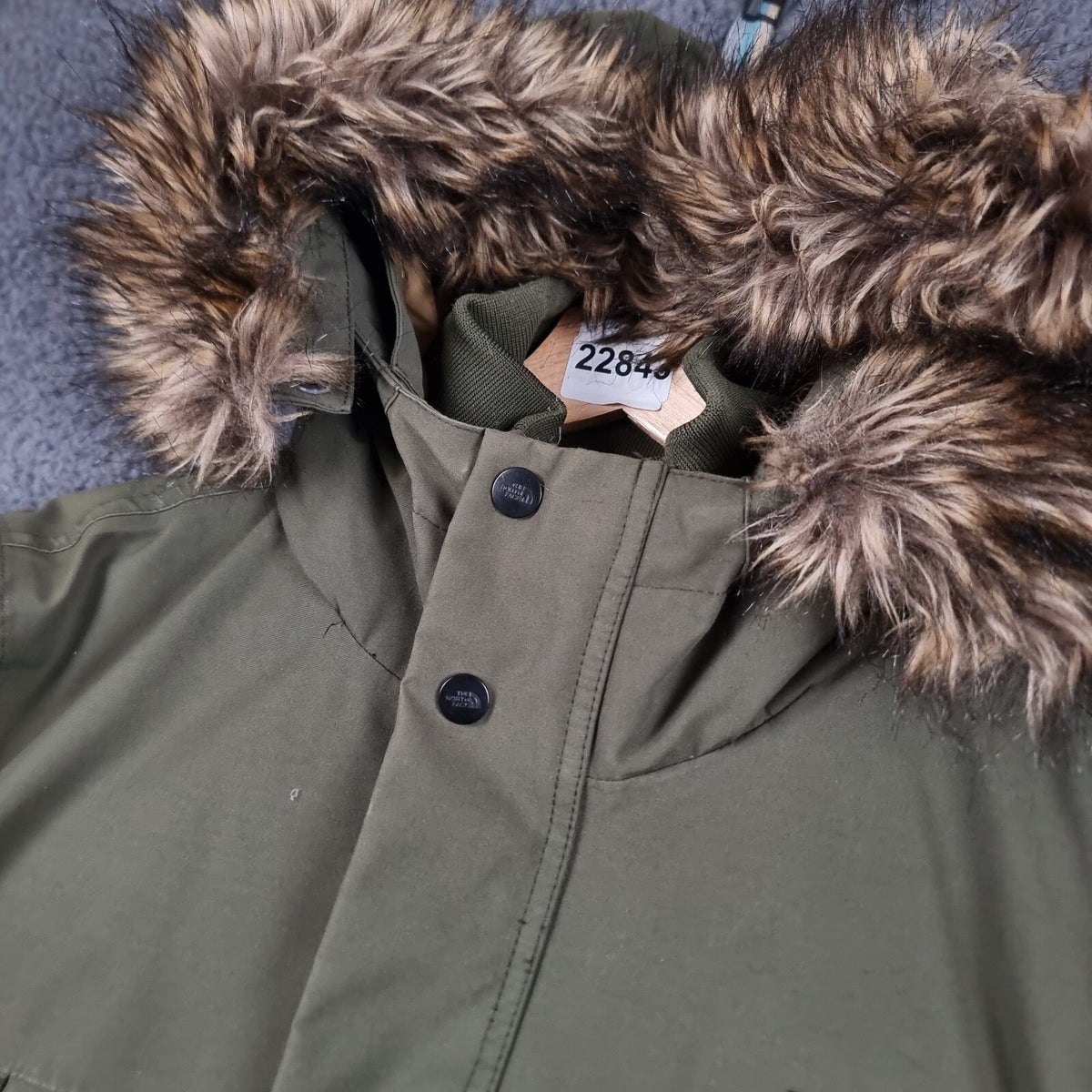 THE NORTH FACE Jacket Mens S Small Green Orcadas Parka Goose Down Waterproof