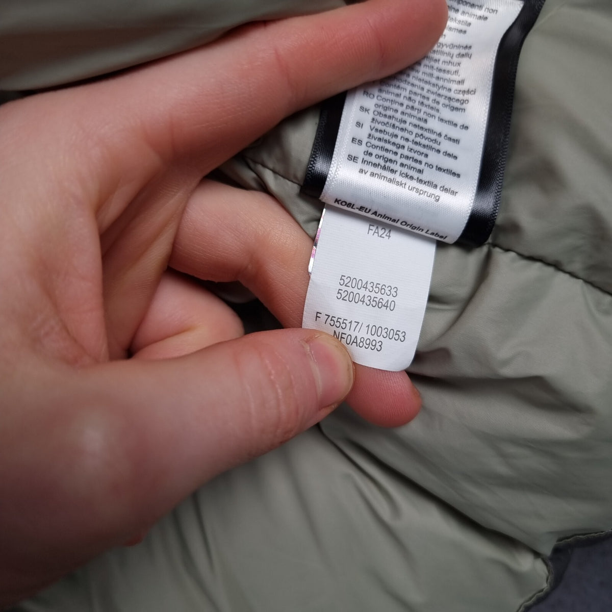 THE NORTH FACE Diablo 2.0 Jacket Mens M Medium Grey Black 700 Down Puffer