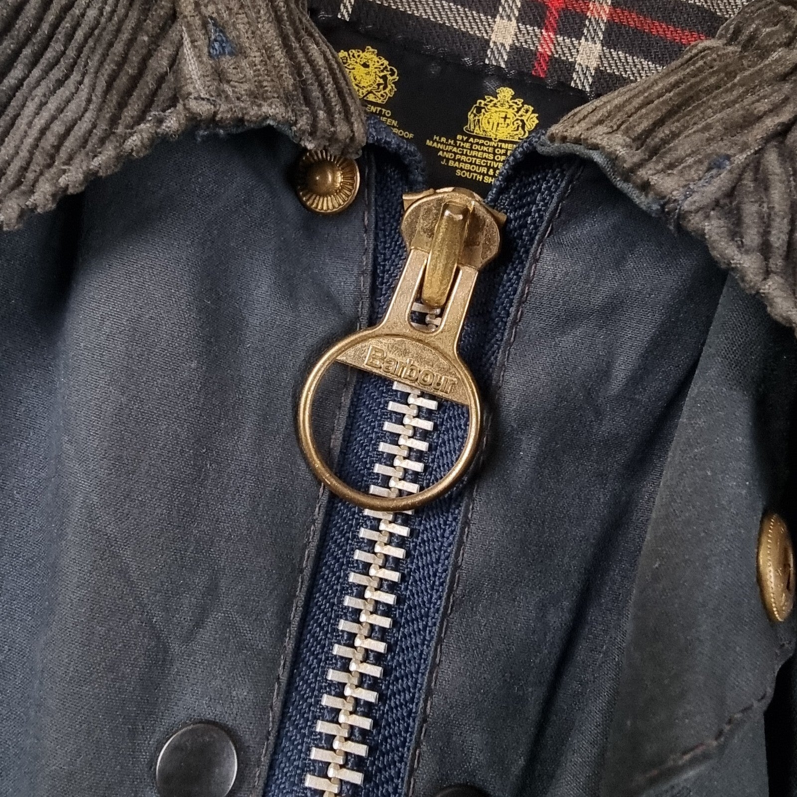 Vintage BARBOUR Beaufort Jacket Mens C48 2XL Navy Wax Waxed Field Coat A155 90s