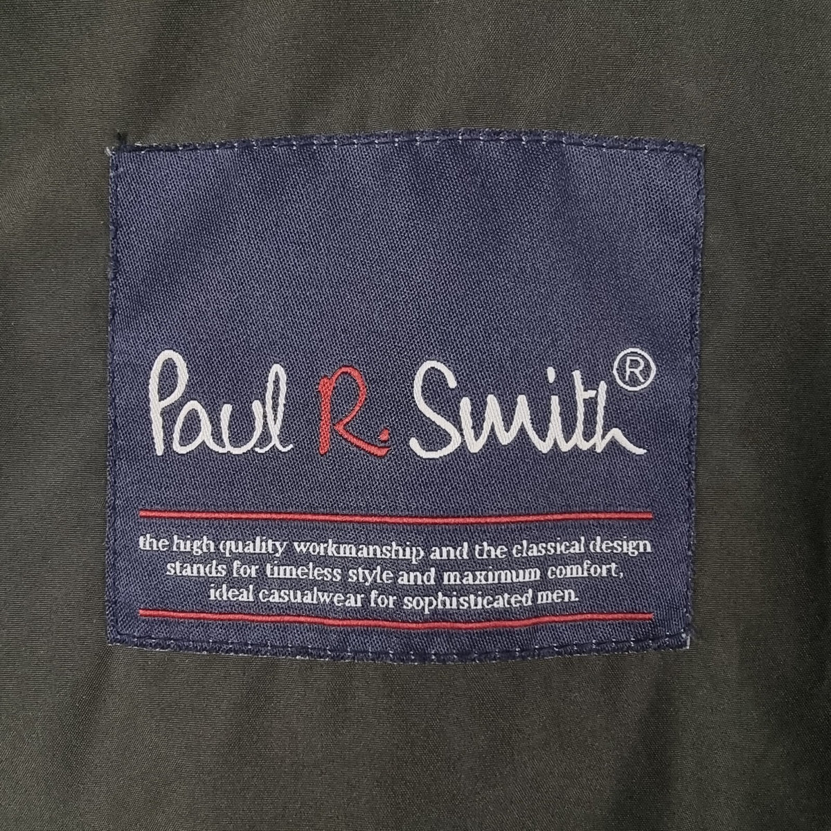 Vintage PAUL R SMITH Jacket Mens 28 2XL 3XL Grey Waterproof Rain Coat Hooded
