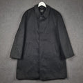 Bugatti Alpen Loden Coat Mens XL 52 Black Wool & Cashmere Long Overcoat Collared