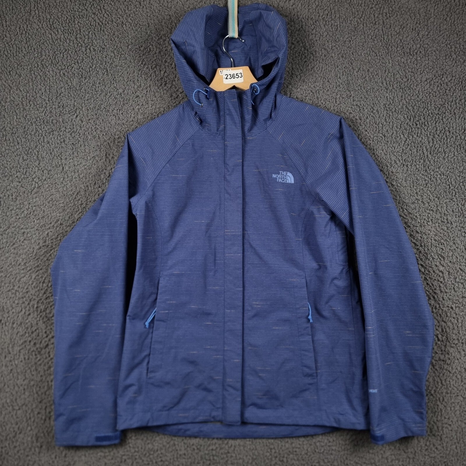 THE NORTH FACE Jacket Womens S Small Blue Dryvent Waterproof Rain Coat Venture