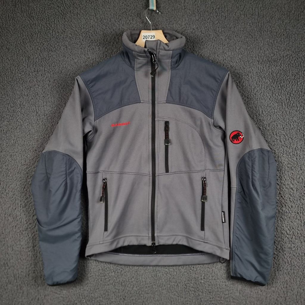 MAMMUT Jacket Mens XS Grey Ultimate Pro Softshell Windstopper Stretch Full Zip