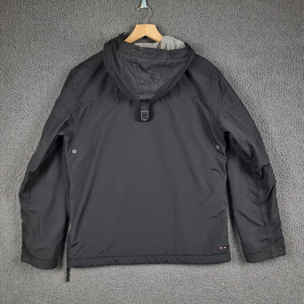 NAPAPIJRI Rainforest Winter Jacket Mens S Small Black Waterproof Fleece Smock