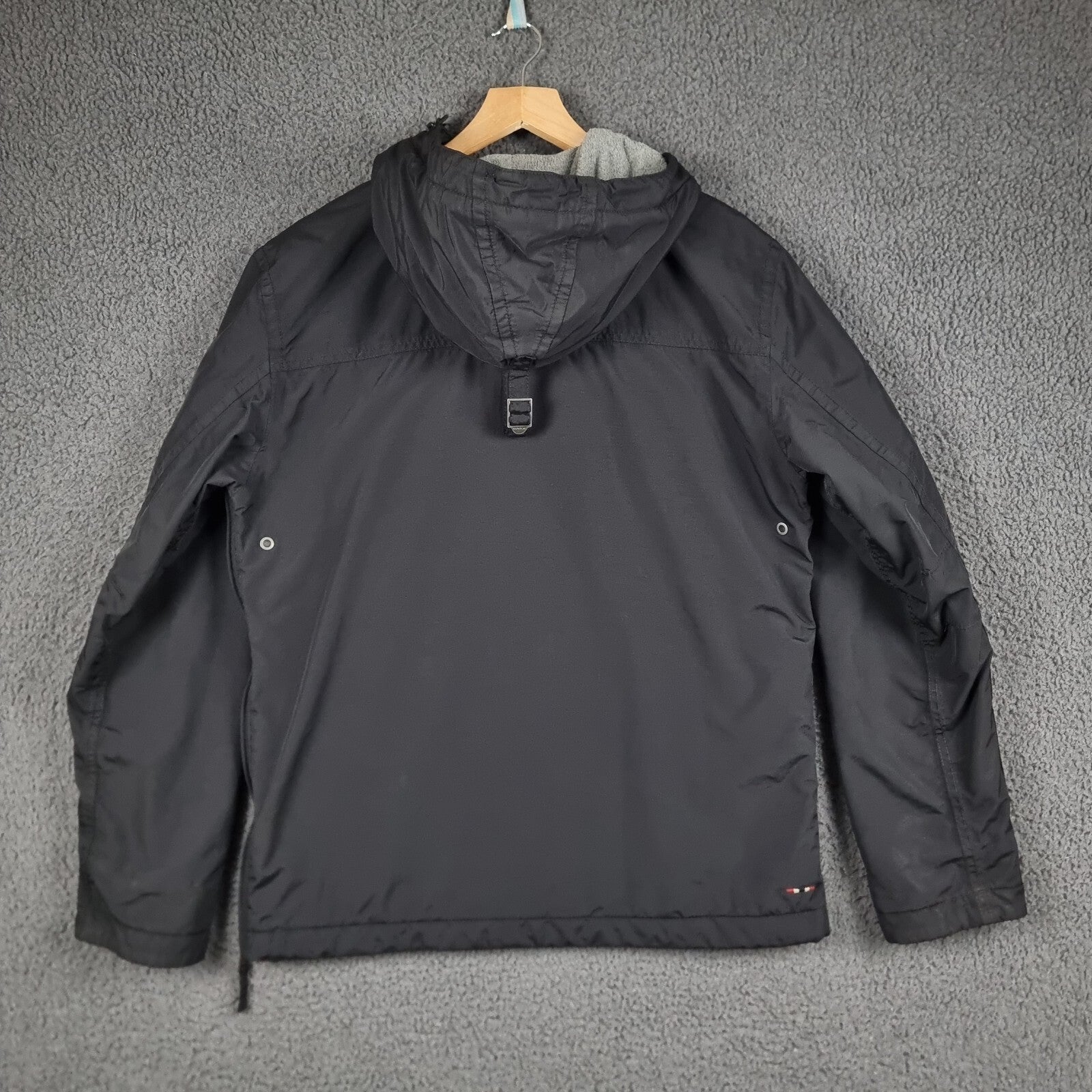 NAPAPIJRI Rainforest Winter Jacket Mens S Small Black Waterproof Fleece Smock