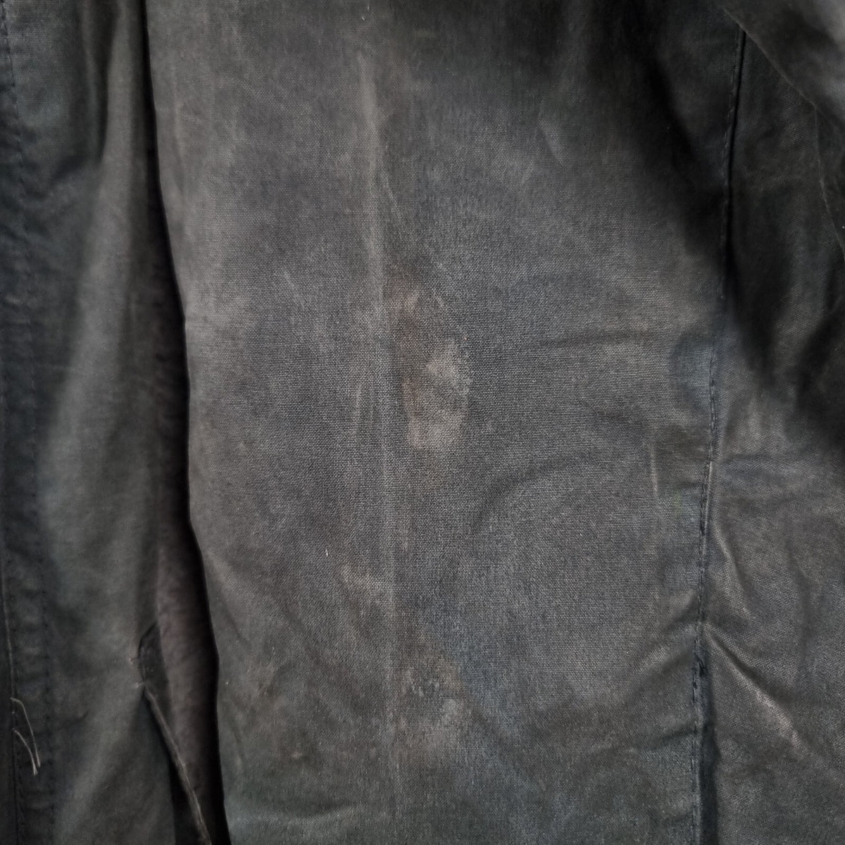 Vintage BARBOUR Border Jacket Mens C36 Navy Wax Waxed Field Coat A205 80s 1989