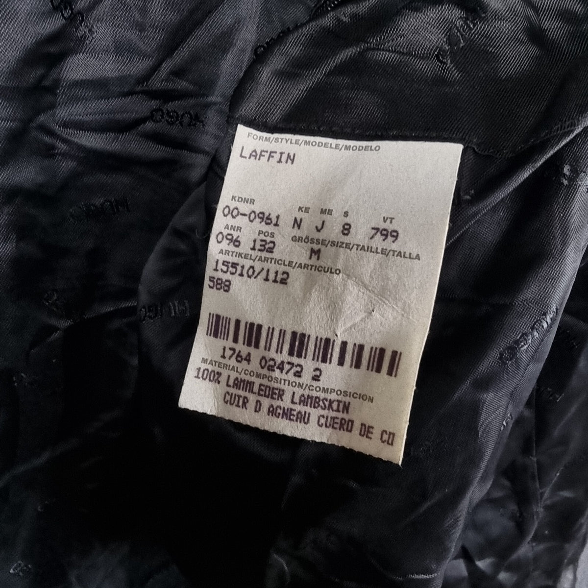 Vintage HUGO BOSS Leather Jacket Men L Large 42 Black Blazer Soft Lambskin Nappa