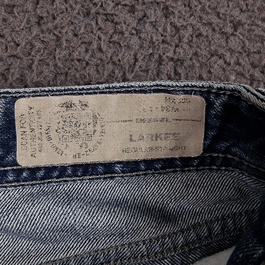 DIESEL Larkee Jeans Mens W34 L32 Blue Regular Straight Denim 100% Cotton