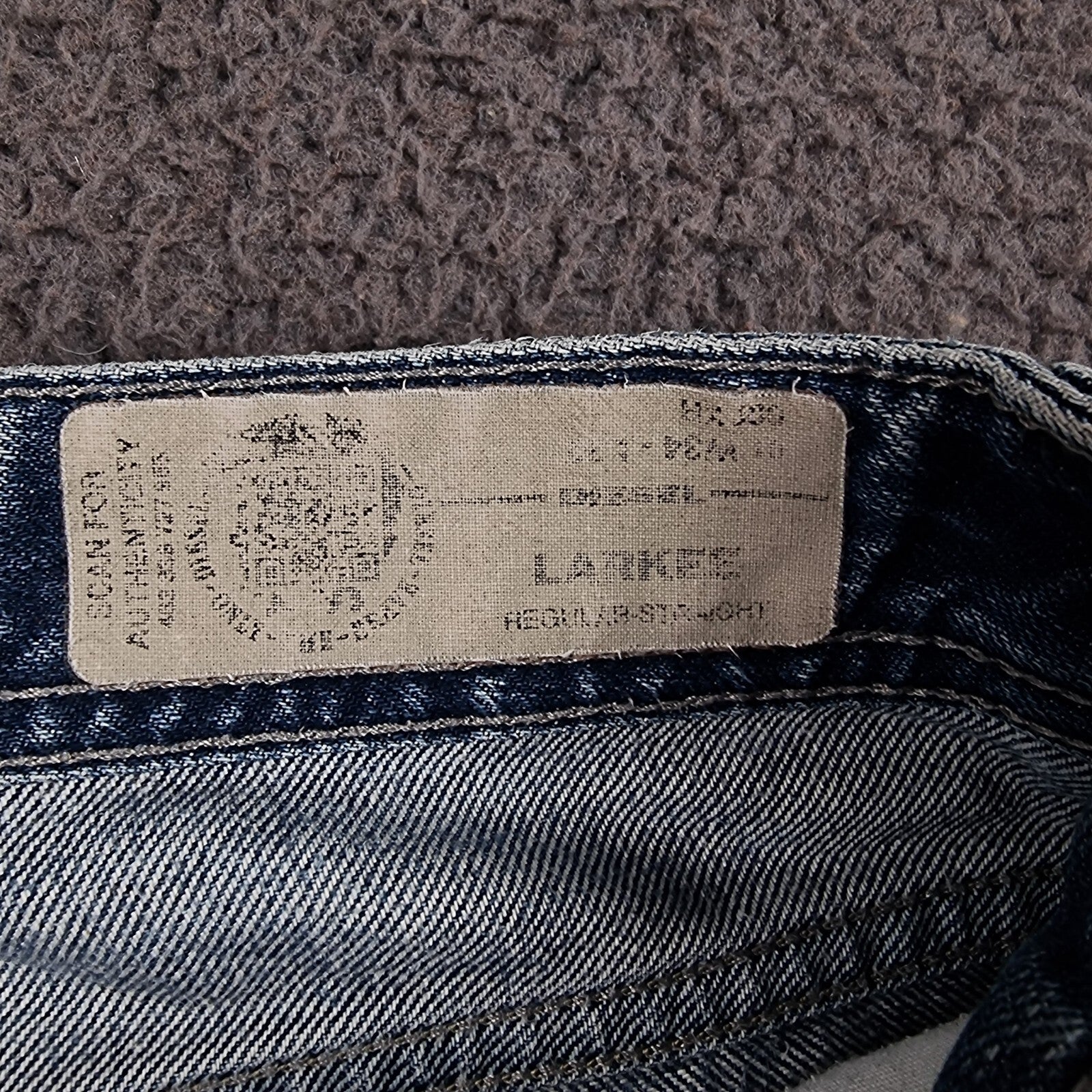 DIESEL Larkee Jeans Mens W34 L32 Blue Regular Straight Denim 100% Cotton