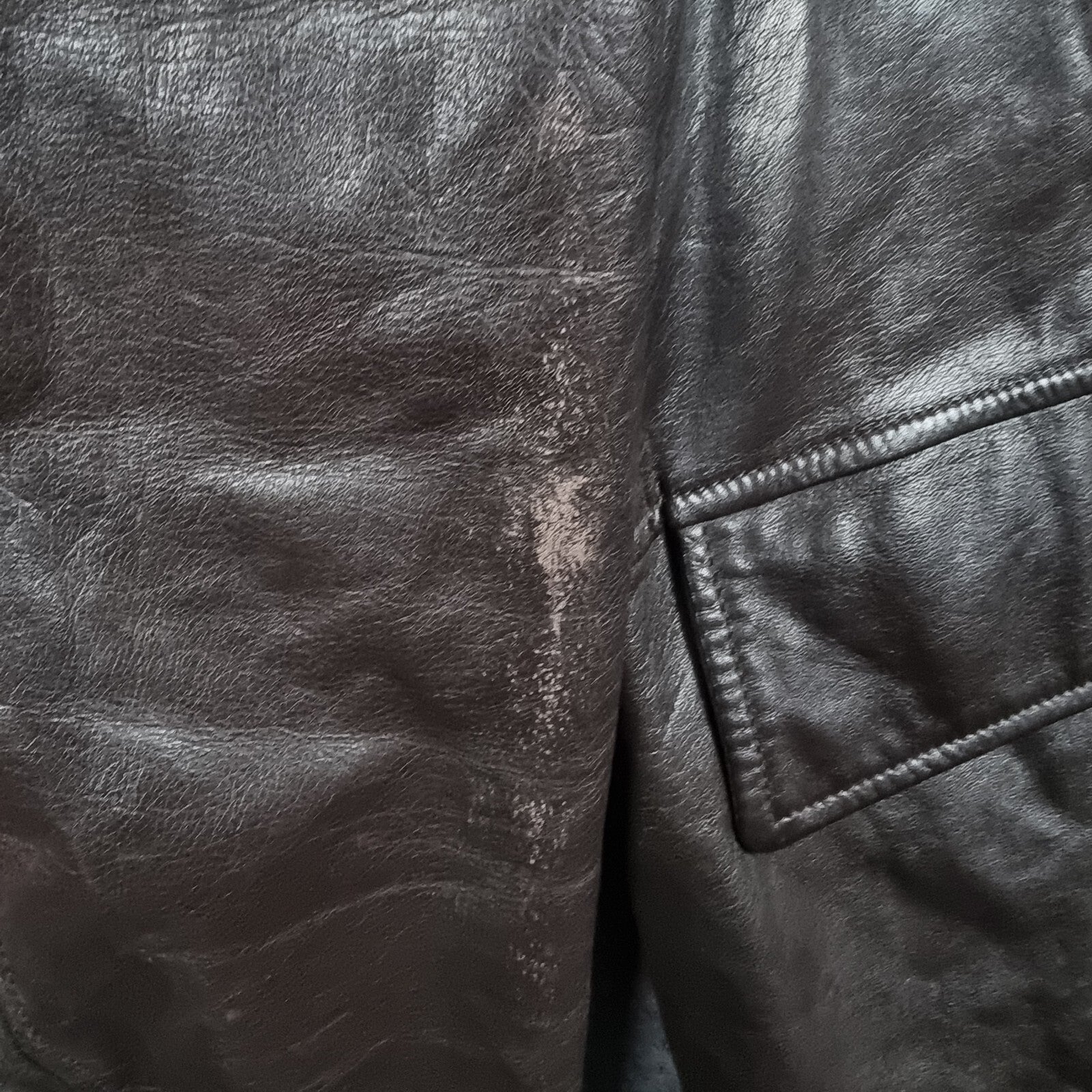 Vintage ICEBERG Leather Jacket Mens L Large 40 Brown Shearling Collar Wool Lined
