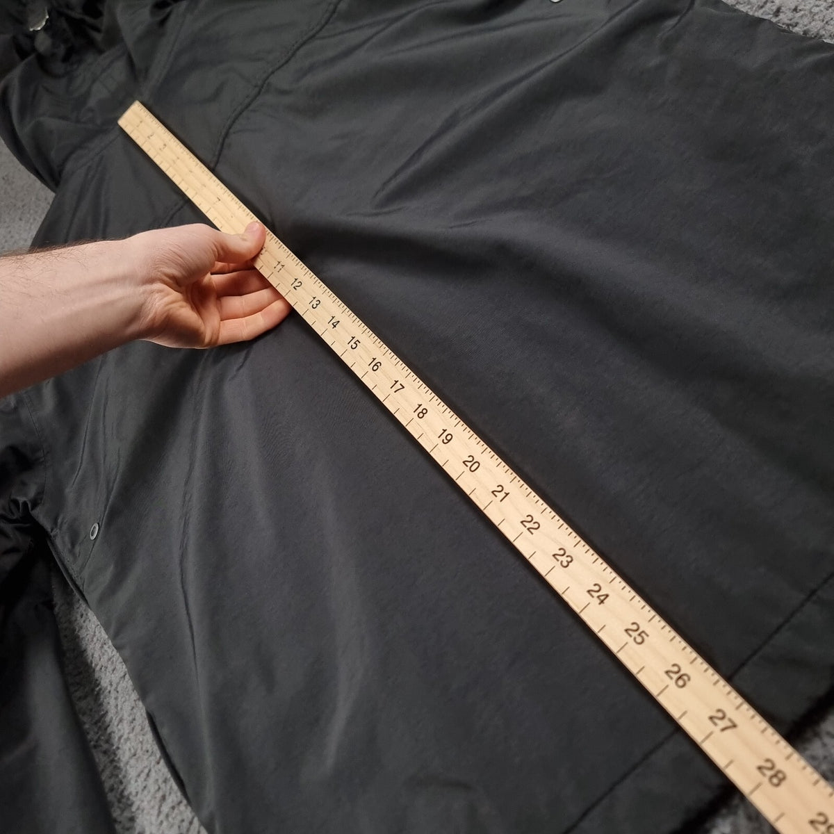 NAPAPIJRI Rainforest Winter Jacket Mens S Small Black Waterproof Fleece Smock