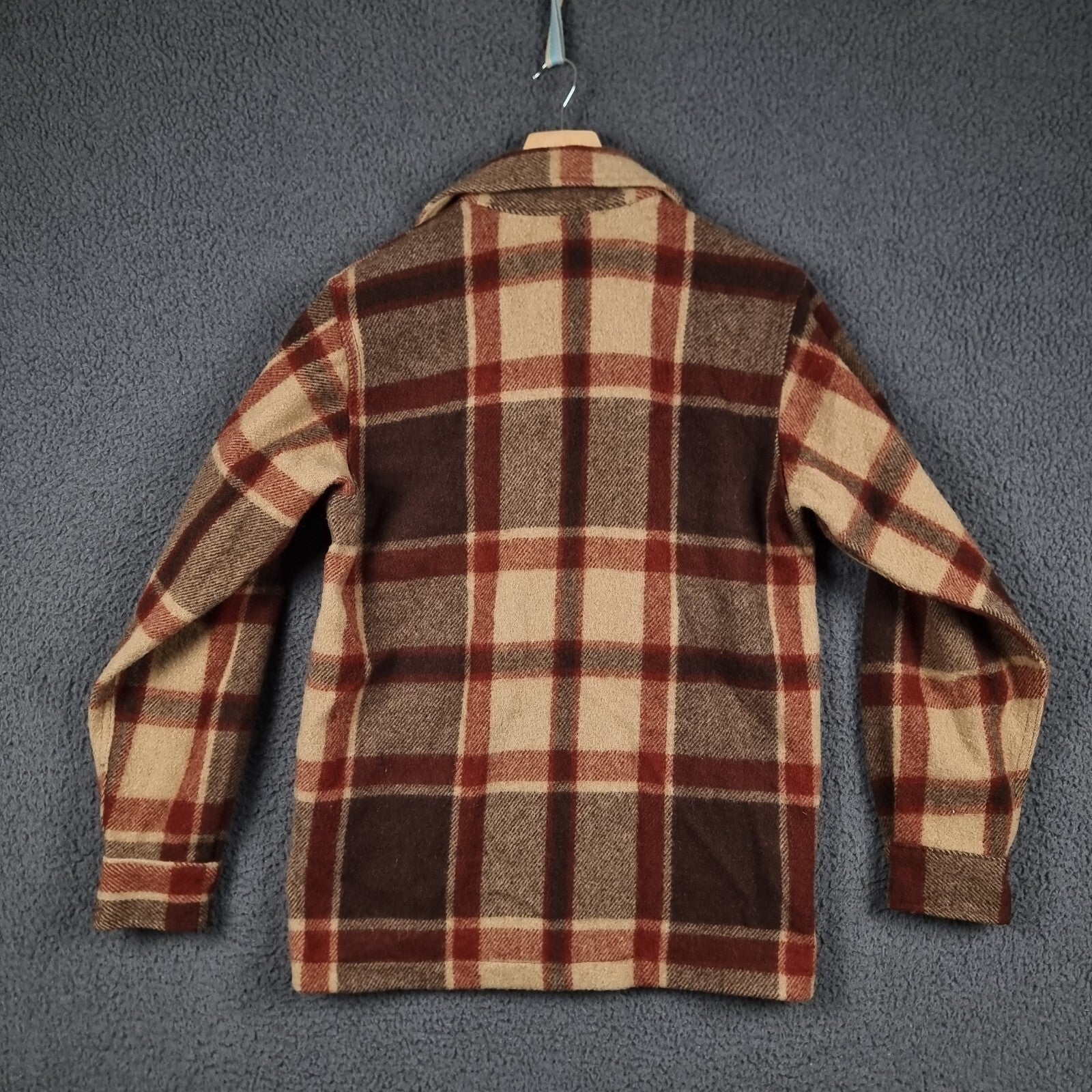 Vintage WOOLRICH Jacket Mens S Small Flannel Wool Mackinaw Shacket USA 70s 80s