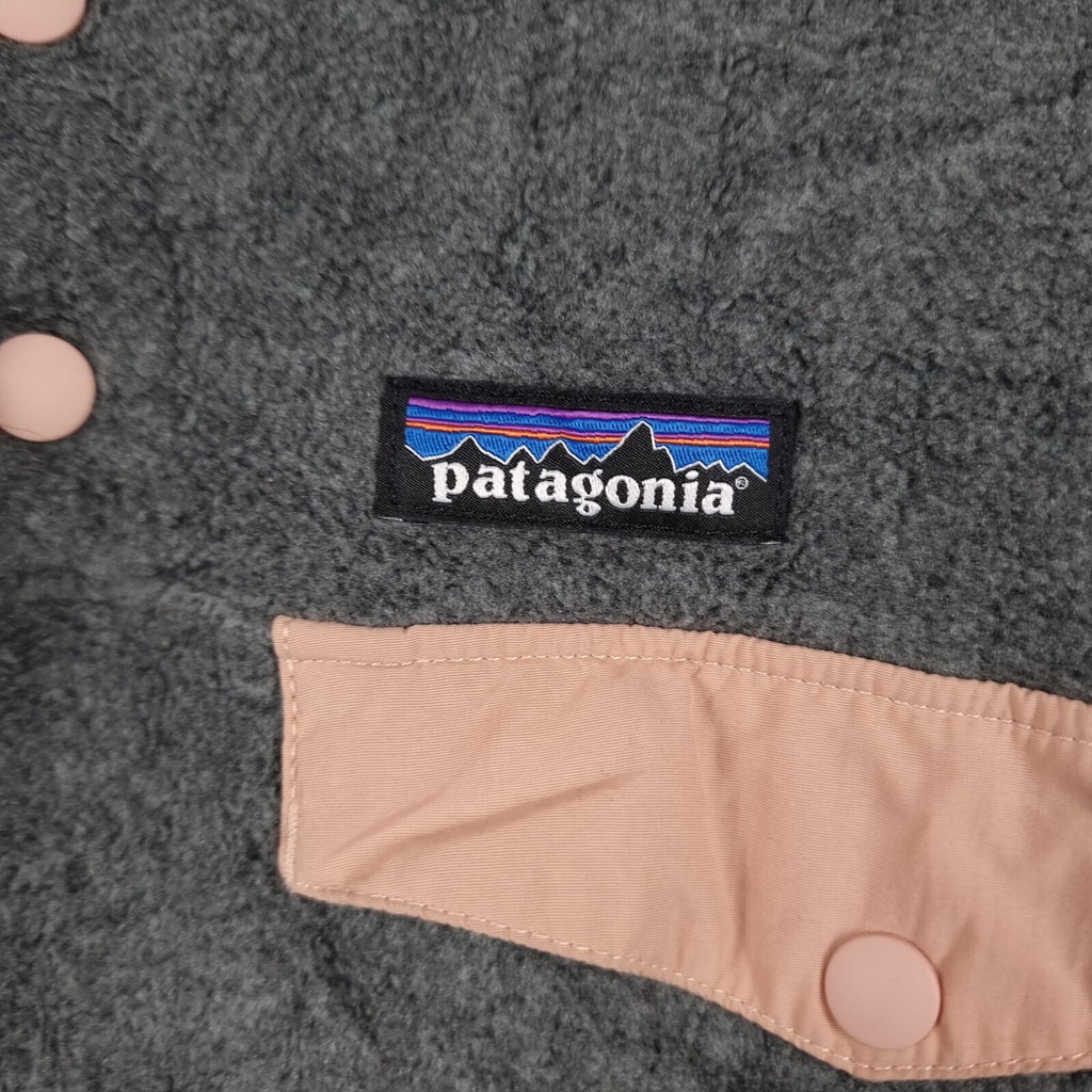PATAGONIA Synchilla Snap-T Fleece Womens XS Grey Lightweight Pullover Jumper