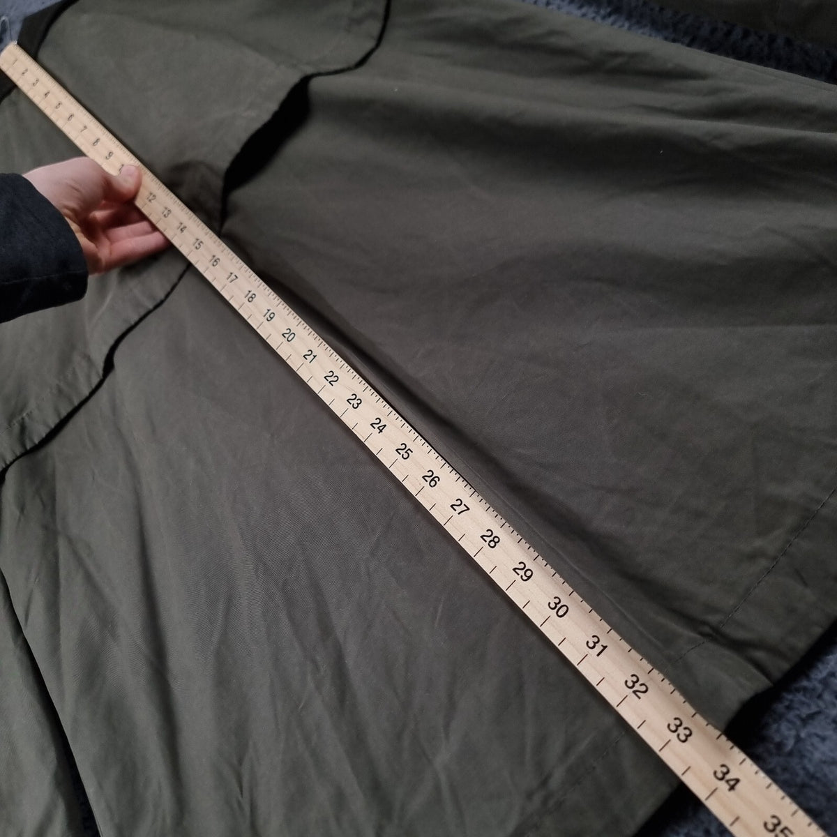 JOULES Jacket Womens UK 12 Green Montford Field Coat Country Cotton Blend