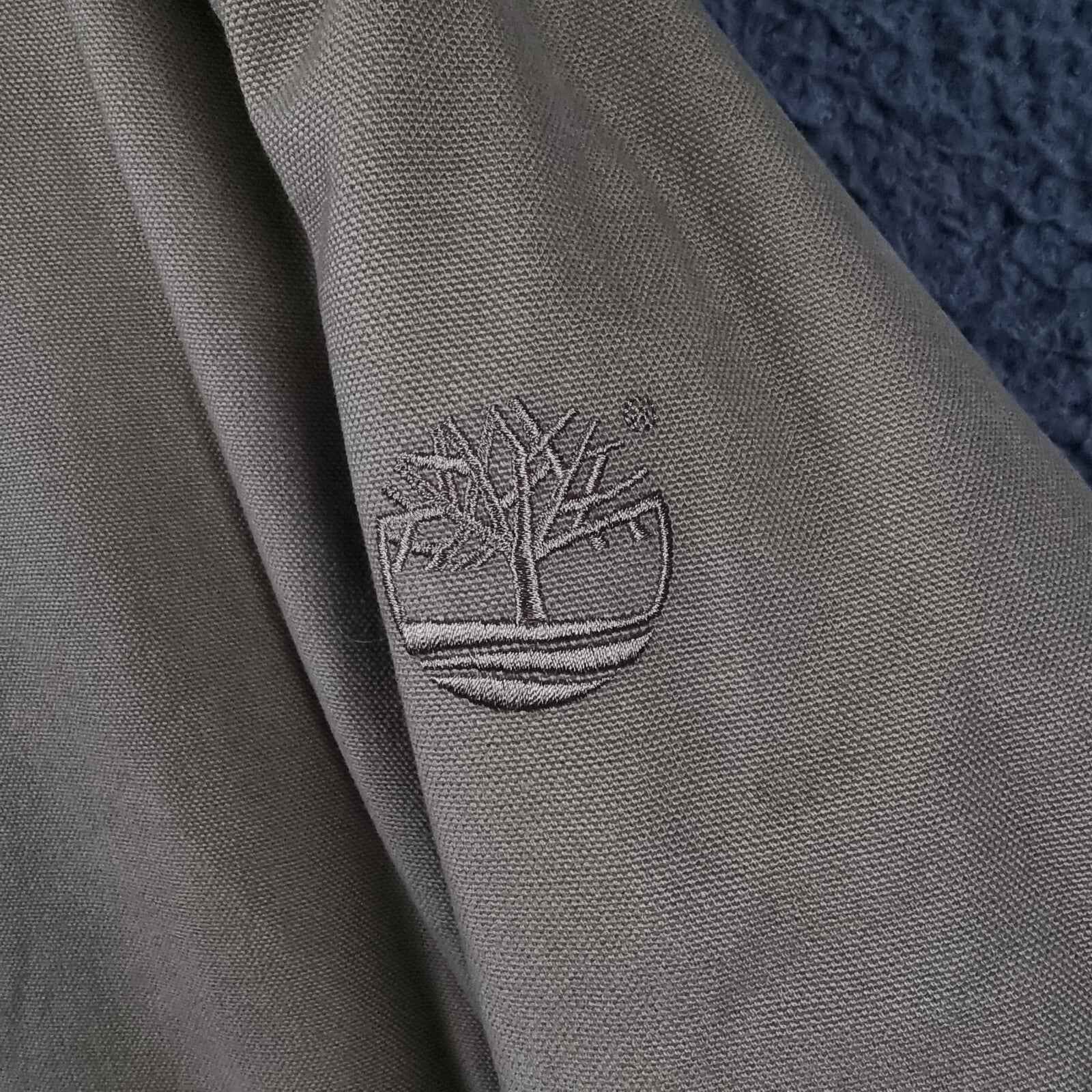 Vintage TIMBERLAND Jacket Mens XL Active Cotton Canvas Chore Workwear Sherpa 00s