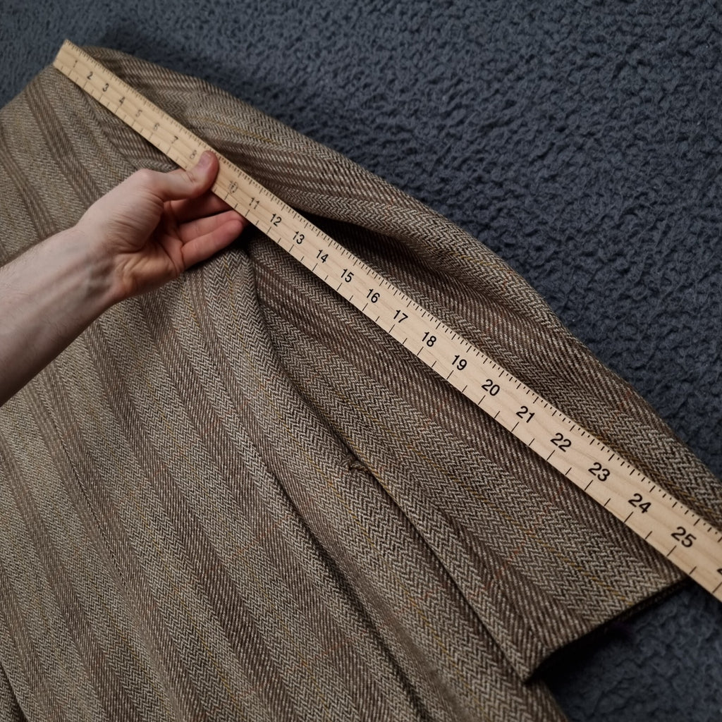 Vintage CAMPBELL'S OF BEAULY Jacket Mens 42 Brown Check Gurtex 100% Wool Tweed