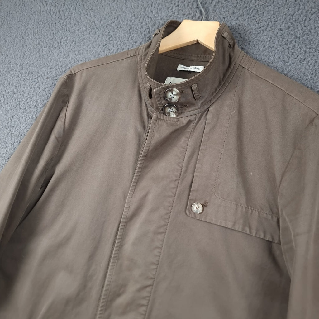 Pringle Of Scotland Jacket Mens L Large Field Coat Shooting Hunting Cotton Twill