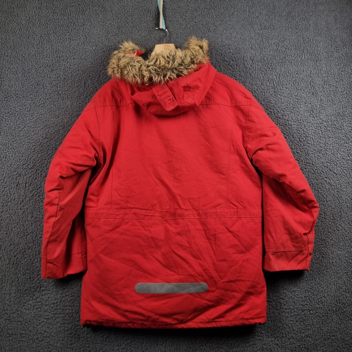 PEAK PERFORMANCE Jacket Mens S Small Red Goretex Goose DOWN Fill Parka Rain Coat