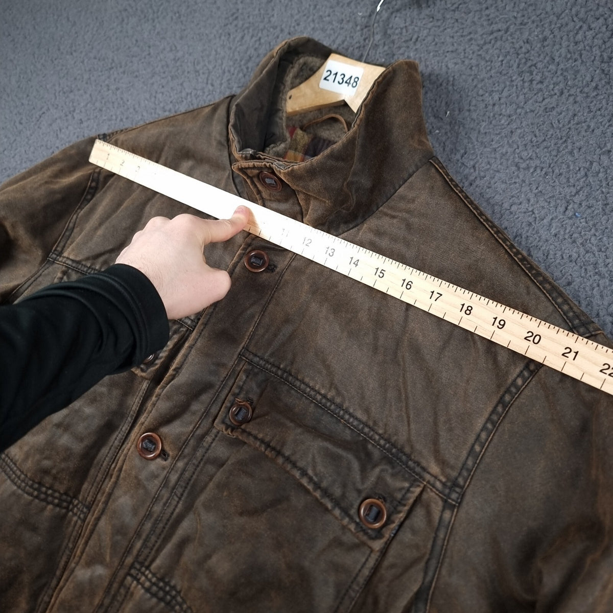 MARLBORO CLASSICS Jacket Mens 3XL Brown Wax Waxed Ranch Field Coat Utility Lined