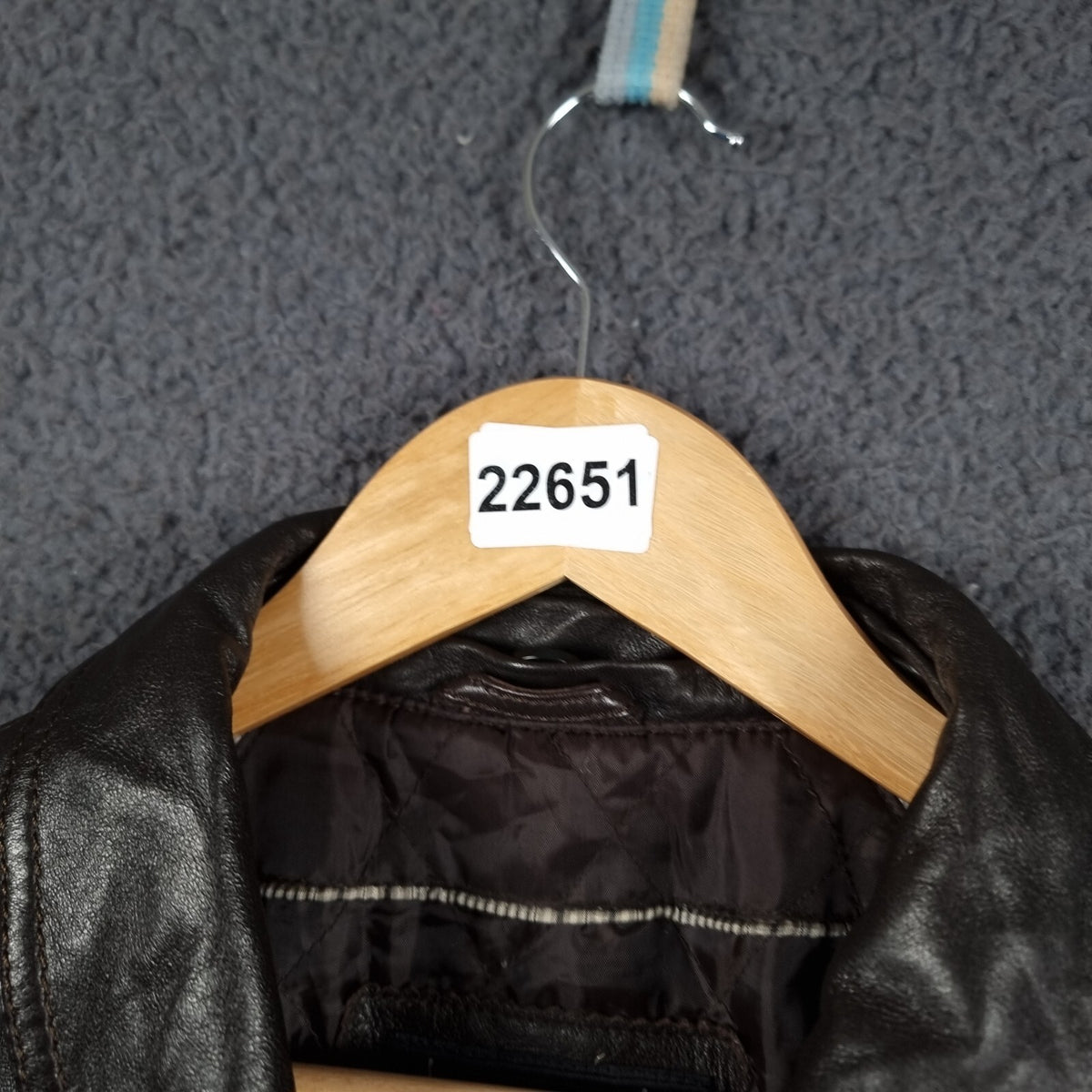 BUGATTI Leather Jacket Mens 2XL 48 Brown Nappa Soft Collared Coat Lined Full Zip