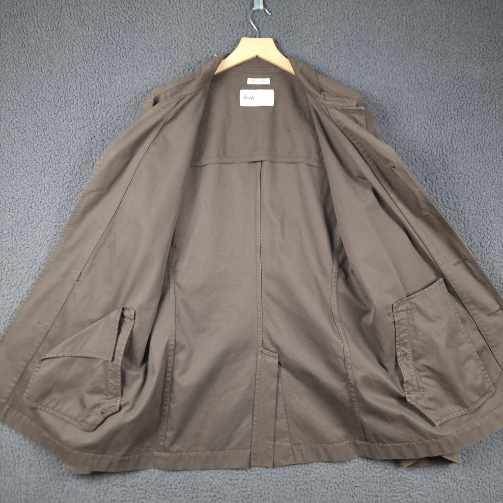 Pringle Of Scotland Jacket Mens L Large Field Coat Shooting Hunting Cotton Twill