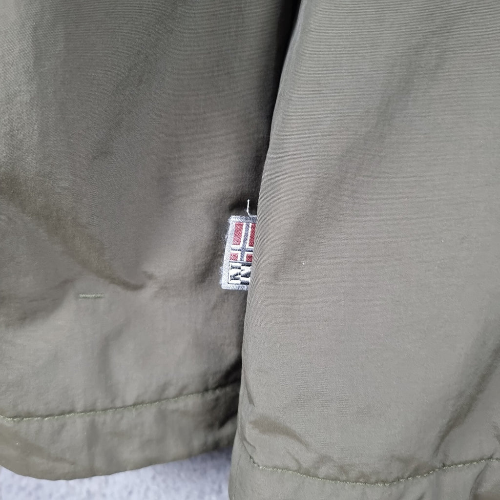 NAPAPIJRI Rainforest Winter Jacket Mens XS Green Waterproof Fleece Insulated