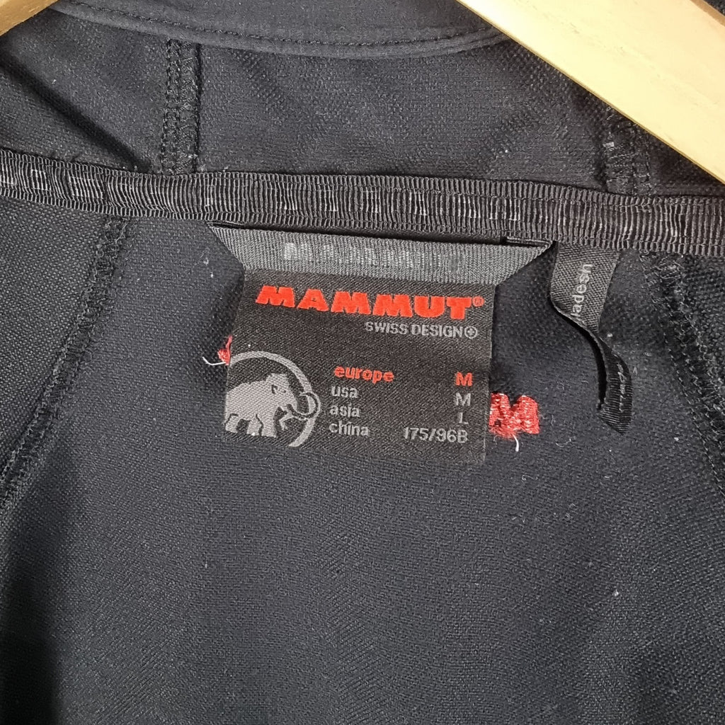 Mammut Jacket Mens M Medium Black SOFtech Softshell Runbold Trail SO Hooded