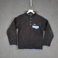 PATAGONIA Synchilla Snap-T Fleece Womens S Black Lightweight Pullover Jumper