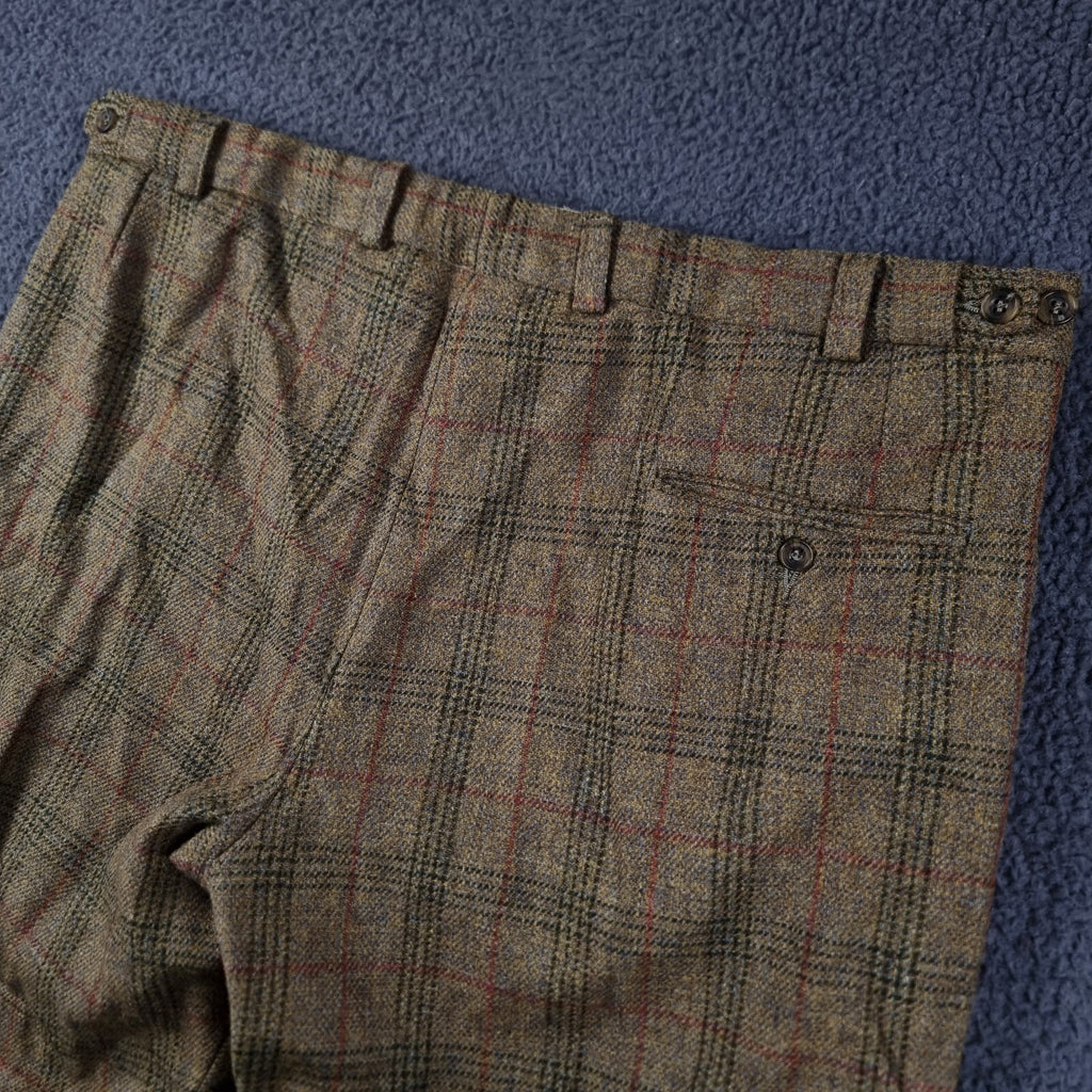 P & J HAGGART Trousers Mens W42 L23 100% Wool Tweed Shooting Breeks Plus Fours