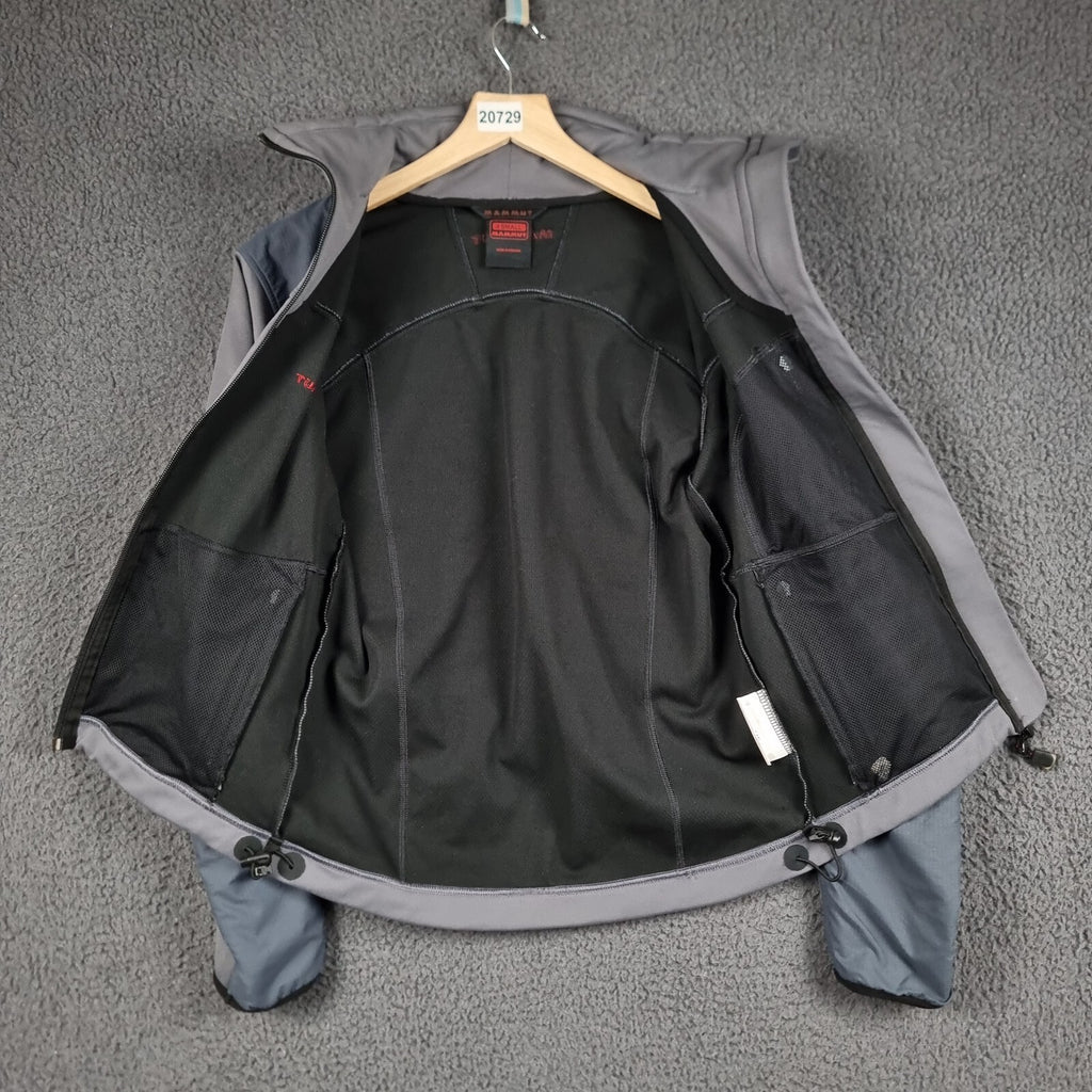 MAMMUT Jacket Mens XS Grey Ultimate Pro Softshell Windstopper Stretch Full Zip
