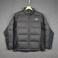 THE NORTH FACE Jacket Mens XL Black 550 Goose Down Hybrid Puffer Insulated Lined